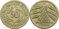 Weimarer Republik 50 Rentenpfennig Kursmünze -