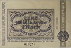 Rheinprovinz 1 Milliarde Mark Serienbanknote -