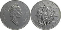Kanada 1 Dollar Elizabeth II RCMP Northern Dog Team Patrol -