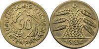 Weimarer Republik 50 Rentenpfennig Kursmünze (1923-1924) -