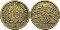 Weimarer Republik 10 Reichspfennig Kursmünze (1924-1936) -