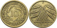 Weimarer Republik 10 Reichspfennig Kursmünze (1924-1936) -