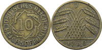 Weimarer Republik 10 Reichspfennig Kursmünze (1924-1936) -