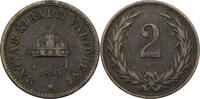 Ungarn, Königreich 2 Heller Franz Joseph (1848-1916) -