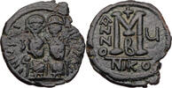 Byzanz Follis (40 Nummi) Iustinus II. mit Sophia, Nikomedia, Kaiserpaar / Wert -