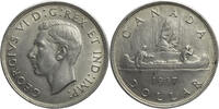 Kanada 1 Dollar George VI. (1936-1952) - Voyageur Kursmünze (1937-1947) -