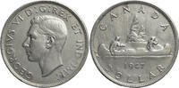 Kanada 1 Dollar George VI. (1936-1952) - Voyageur Kursmünze (1937-1947) -
