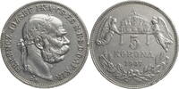 RDR, Ungarn 5 Corona Franz Josef I. (1848-1916) - Kursmünze (1900-1909) -