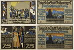 Rothenburg ob der Tauber 2x75 Pfennig 2 Notgeldscheine - Schäfer -