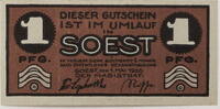 Soest 1 Pfennig Gutschein -