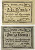 Lutter am Barenberge 10 Pfennig, 50 Pfennig Komplette Serie von 2 Scheinen -