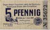 Brake 5 Pfennig Gutschein -