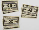 Heede, Amt Hemdingen 2x25 Pfennig, 2x50 Pfennig, 2x75 Pfennig Komplette Serie von 6 Scheinen -