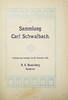 Hannover Literatur H. S. Rosenberg, Auctions-Catalog. -