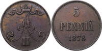 Finnland 5 Penniä Alexander II. (1855-1881) - Kursmünze (1865-1875) -