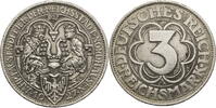 Weimarer Republik 3 Reichsmark 1000 Jahre Nordhausen -