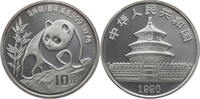 China, Volksrepublik 10 Yuan Panda - large Date -
