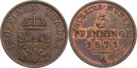 Preussen, Königreich 3 Pfenninge Wilhelm I. (1861-1888) - Kursmünze (1861-1873) -