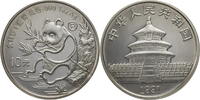 China, Volksrepublik 10 Yuan 1 Oz Silber Panda - large Date -P -