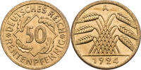 Weimarer Republik 50 Rentenpfennig Kursmünze -