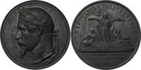 Frankreich, 2. Kaiserreich Medaille Napoleon III. (1852-1870) - Exposition universelle v. Caqué und Oudine -