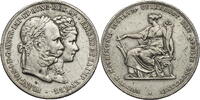 Österreich, Kaiserreich 2 Gulden Franz Josef I. (1848-1916) Auf die Silberhochzeit mit Elisabeth -