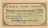 Oberwesterwaldkreis (Hessen-Nassau), Marienberg 500000 Mark Kreisnotgeld - Fünfhunderttausend Mark - Talbrücke bei Bad Marienberg -