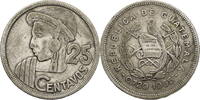 Guatemala 25 Centavos Kursmünze (1950-1959) -