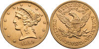 USA 5 Dollars Coronet Head Eagle (with motto) -