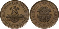 Deutschland Medaille Med. (v. G. Loos) auf 50 Jahre Handwerker Fortbildungsschule -