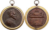 Medaille o.J. Großbritannien Richard II. (1377–1399) von Dassier ss-vz, gefasst