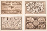 Kahla 4 x 75 Pfennig 4 Scheine - Thüringer Schachbund (TSB) - 29. Kongress auf der Leuchtenburg -