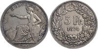 Schweiz 5 Franken Kursmünze (1850-1886) - Brüssel -