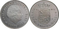 Niederlande 10 Gulden Juliana - 25. Regierungsjubiläum -