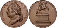 Frankreich, Königreich Medaille 1822 Ludwig XVIII. - Auf die Errichtung eines Reiterdenkmals für Ludwig XIV. EF