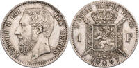 Belgien 1 Franc Leopold II. (1865-1909) - Kursmünze (1866-1886) -