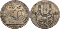 Portugal 10 Escudos Kursmünze (1954-1955) -