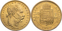 Ungarn, Königreich 20 Francs / 8 Forint Franz Josef I. (1848-1916) - Kursmünze (1880-1890) -
