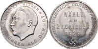 Drittes Reich Medaille Adolf Hitler / Wahlwerbemarke der NSDAP -