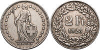 Schweiz 2 Franken Helvetia - Kursmünze (1874-1967) -