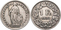 Schweiz 1 Franken Helvetia - Kursmünze (1875-1967) -