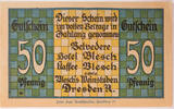Dresden 50 Pfennig Hotel Belveder und Kaffee und Hotel Blesch -