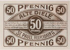 Hamburg, St. Pauli 50 Pfennig Alte Diele, Reeperbahn Nr. 11 -