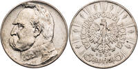 Polen 5 Zloty Jozef Pilsudski - Kursmünze (1934-1938) -