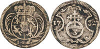 Sachsen, Albertinische Linie 3 Pfennige Friedrich August I. (1694-1733) -