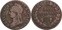 Frankreich, 1. Republik 5 Centimes Kursmünze (1796-1800) -