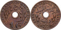 Niederländisch Indien 1 Cent Wilhelmina (1890-1948) - Kursmünze (1936-1945) -