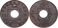 Hong Kong 1 Mil Victoria (1837-1901) - Kursmünze (1863-1865) -