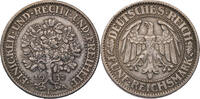 5 Reichsmark 1932 F Weimarer Republik Kursmünze Eichbaum ss