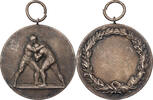 Tragbare Medaille o.J. Deutschland Ringer ss-vz, Rf.